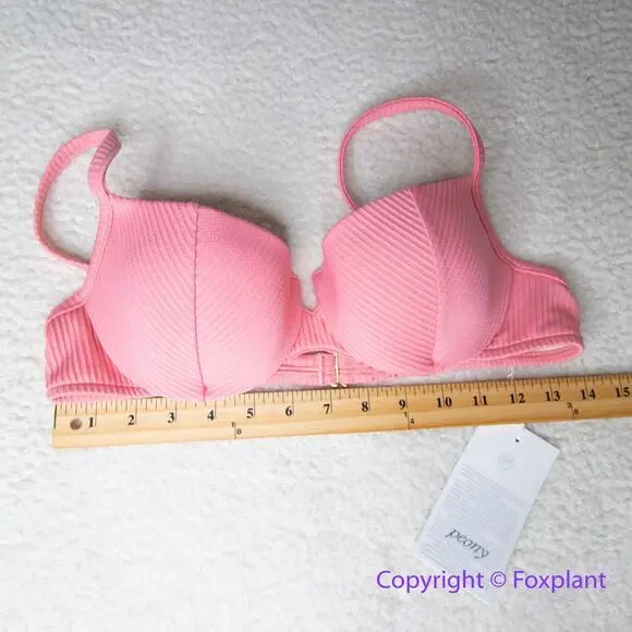 New! Peony Free People Panel Balconette Bikini Top, women‎ size L